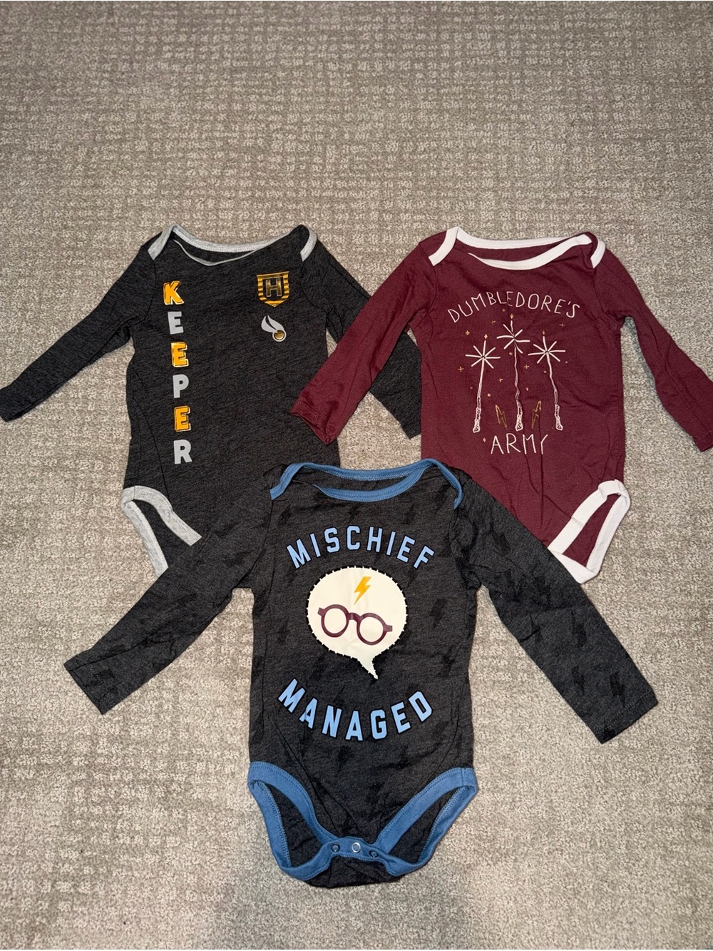 Unisex Harry Potter Baby Bodysuit Onesies Size 12M